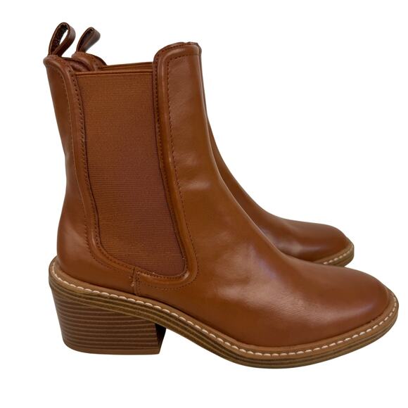 STEVEN NEW YORK‎ CABELL CHELSEA PULL ON BOOTS IN TAN NWOB WOMEN'S SIZE 8.5M - Picture 5 of 12